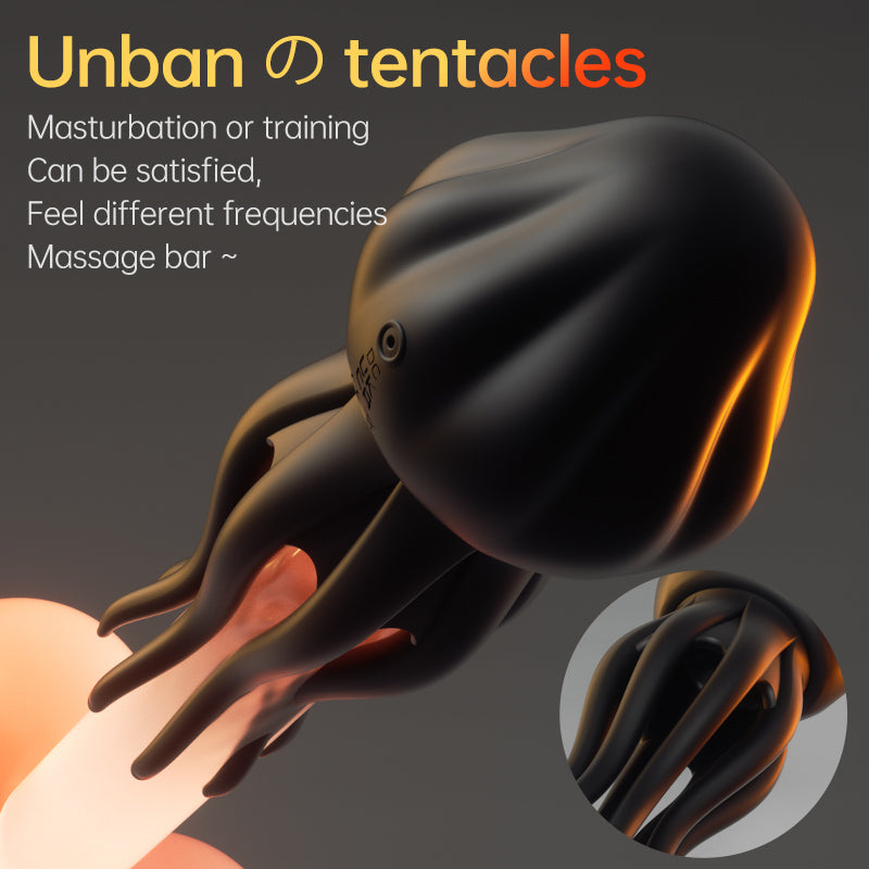 Jellyfish plus Masturbator Stroker with 10 Vibrating Modes