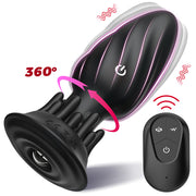 APP - Controlled Rotating Anal Plug 9 Modes Waterproof Quiet
