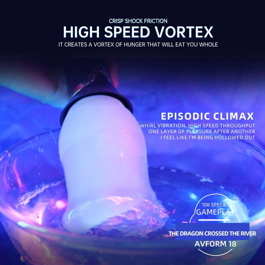 10 Rotating & 10 Vibrating Automatic Male Masturbator