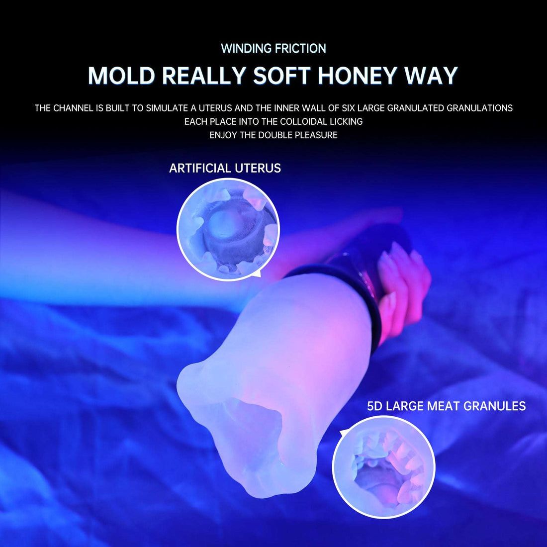 10 Rotating & 10 Vibrating Automatic Male Masturbator