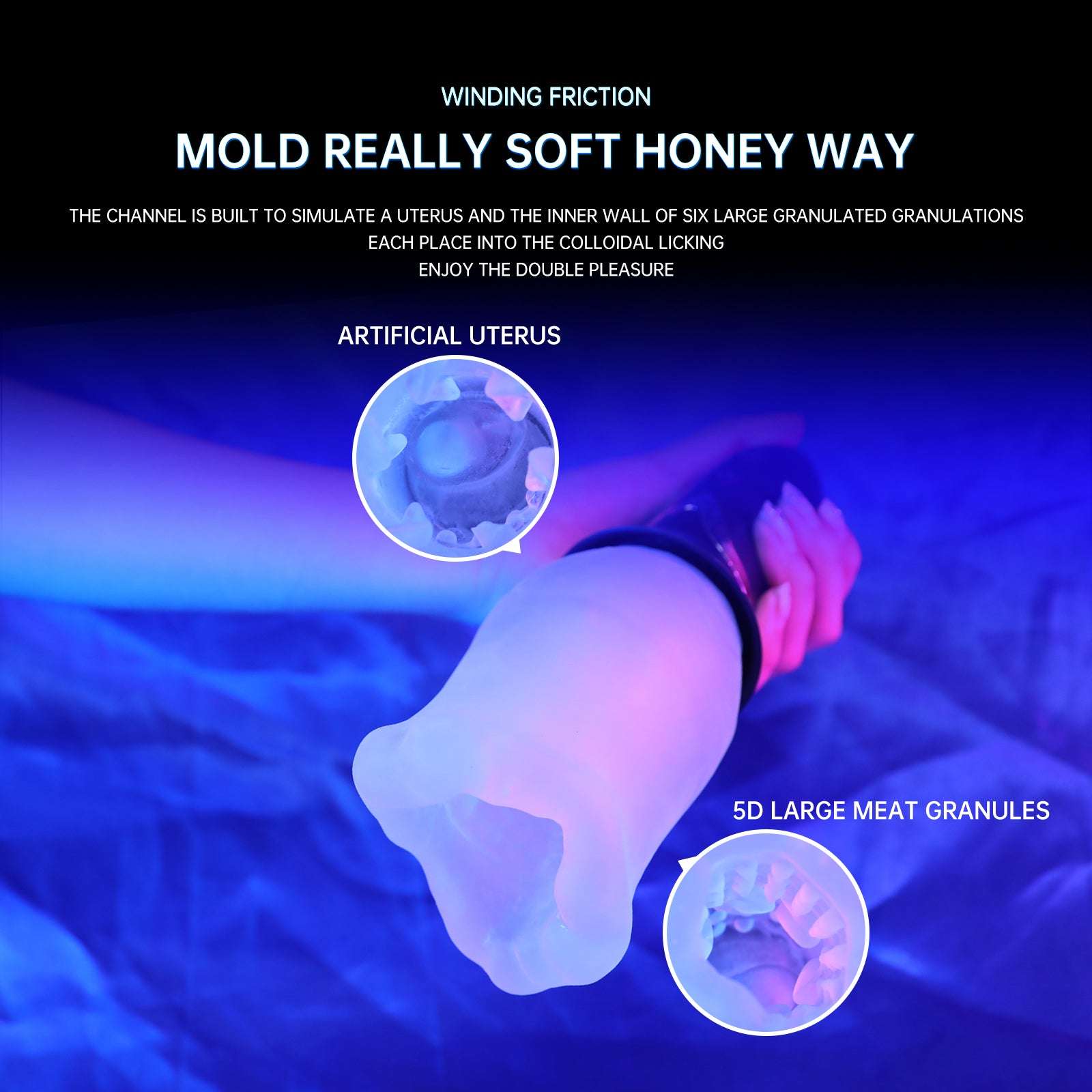 10 Rotating & 10 Vibrating Automatic Male Masturbator