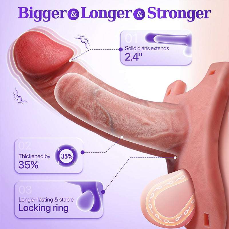 Strap-on Dildo Realistic Wearable Dildos 6.3 inch