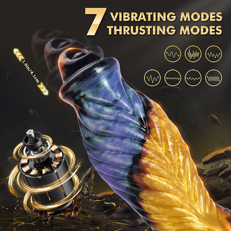 Phoenix-Creature Cocks Vibrating Dildo with Remote
