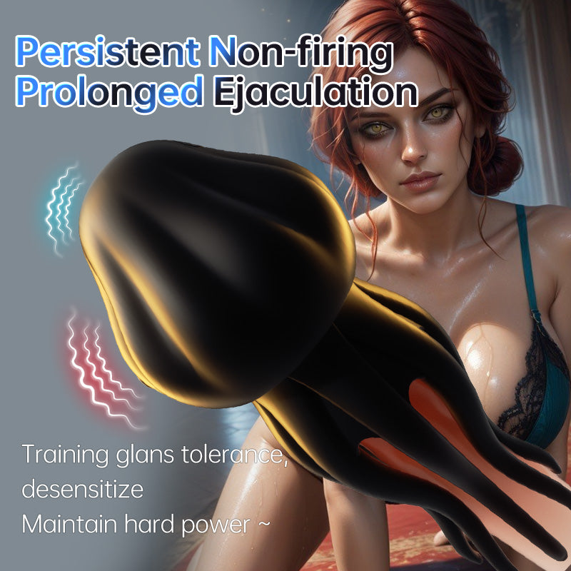 Jellyfish plus Masturbator Stroker with 10 Vibrating Modes
