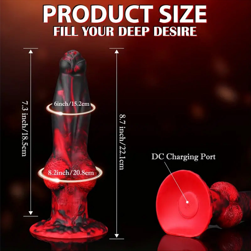 Girthy Fire Dragon Automatic Dildo