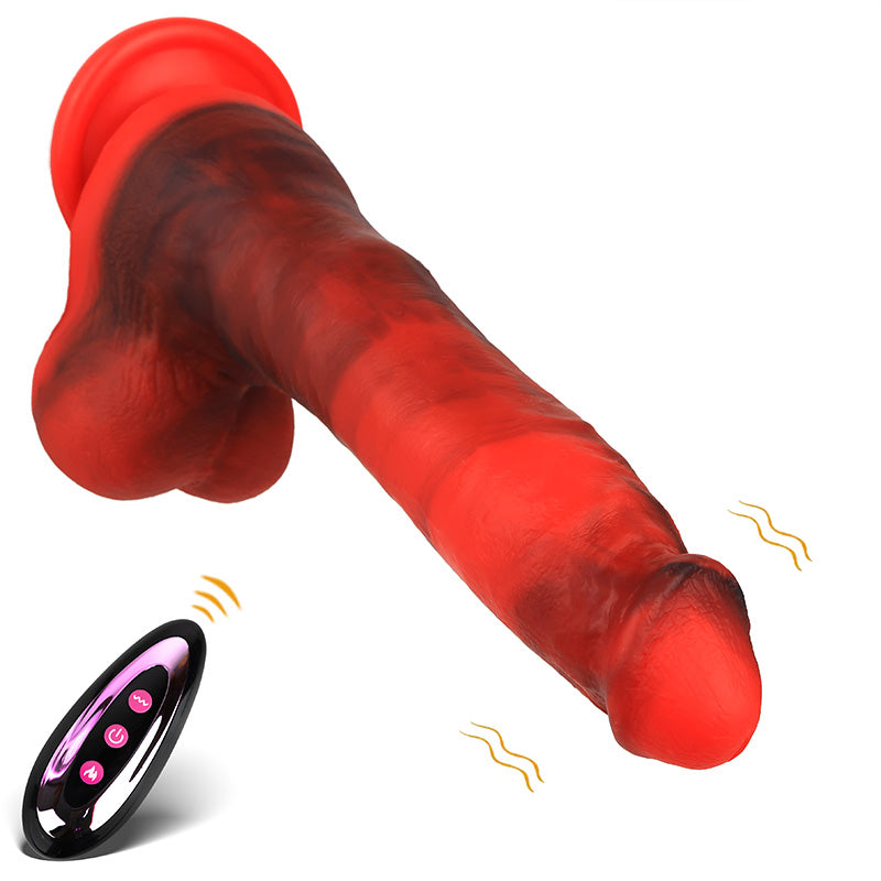 Realistic dildo red color