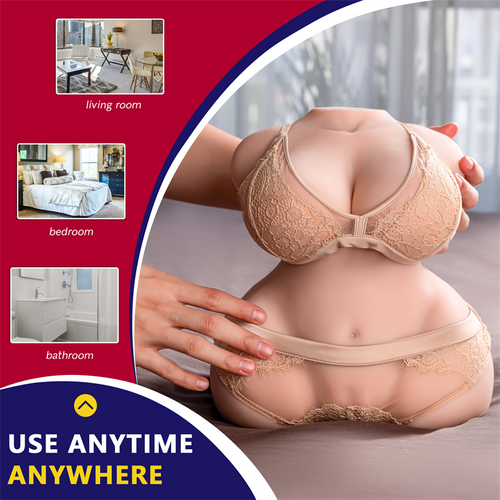 Bob Realistic 12.1LB Big Boobs BBW Torso Sex Doll [Us Stock]