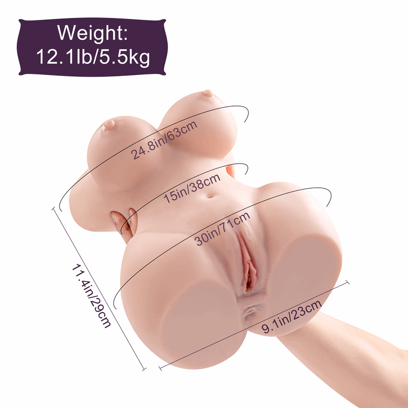 Bob Realistic 12.1LB Big Boobs BBW Torso Sex Doll [Us Stock]