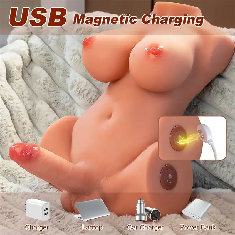 Meg 16.82LB Shemale Affordable Torso Love Dolls [Us Stock]