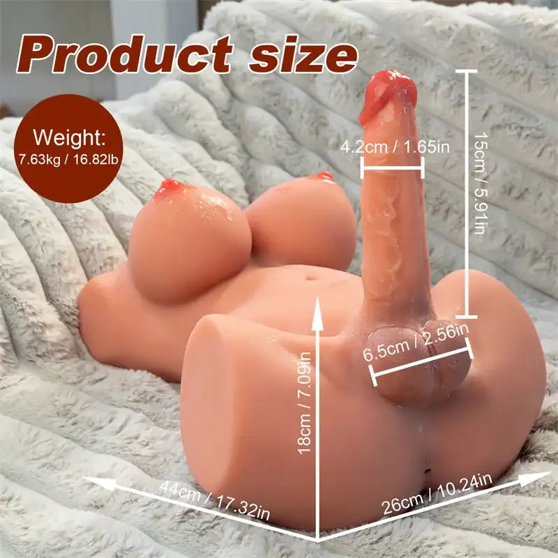 Meg 16.82LB Shemale Affordable Torso Love Dolls [Us Stock]