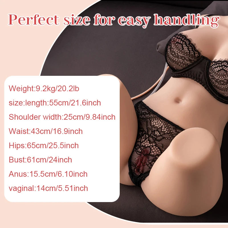 Miah Suction Vibration 23.15LB Bakunyu Torso Sex Doll [Us Stock]