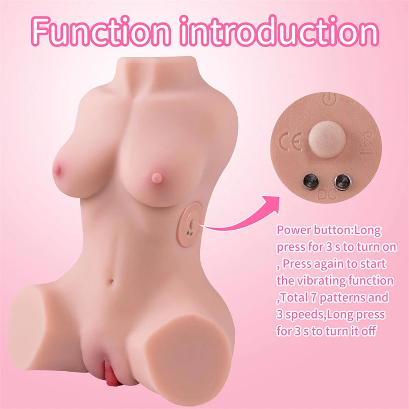 Susie 5.29LB Vibrating Fair Torso Love Doll [Us Stock]