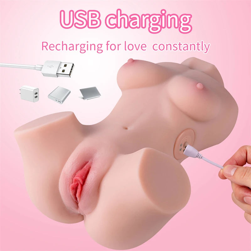 Susie 5.29LB Vibrating Fair Torso Love Doll [Us Stock]
