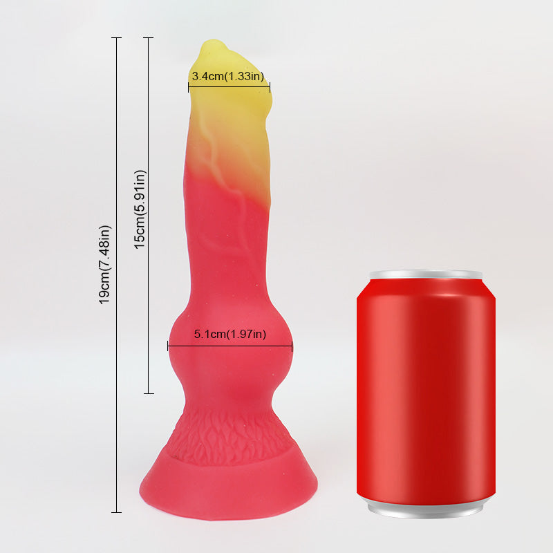 Pyrofin Gradient Colors Monster Sex Toy Cheap Fantasy Dildos