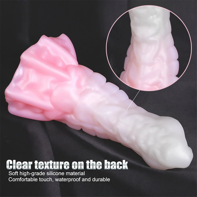 Jax Lumin 4.96in Luminous Fat Hands Realistic Fantasy Monster Dildos