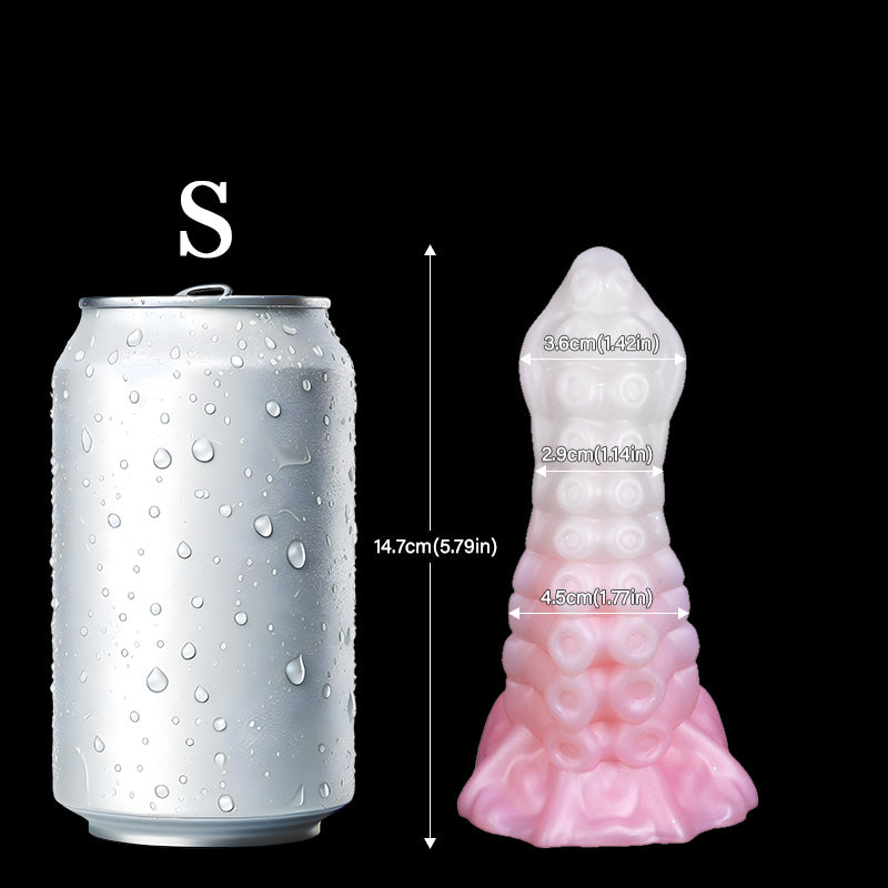 Jax Lumin 4.96in Luminous Fat Hands Realistic Fantasy Monster Dildos