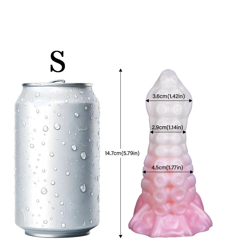 Jax Lumin 4.96in Luminous Fat Hands Realistic Fantasy Monster Dildos