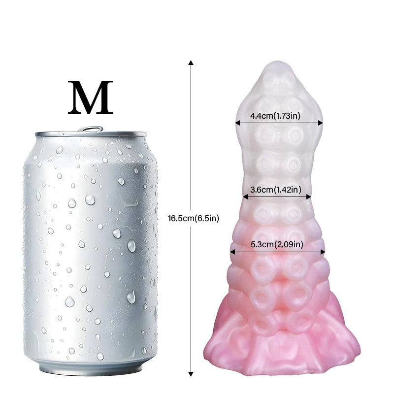 Jax Lumin 4.96in Luminous Fat Hands Realistic Fantasy Monster Dildos