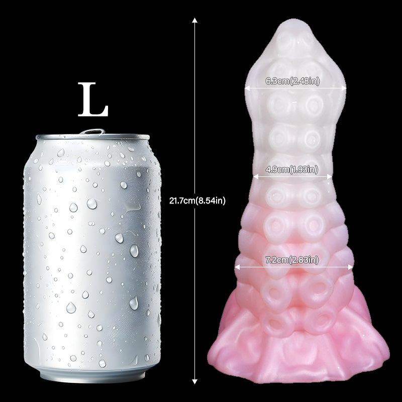 Jax Lumin 4.96in Luminous Fat Hands Realistic Fantasy Monster Dildos