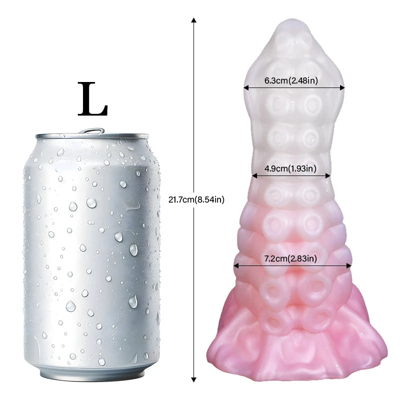 Jax Lumin 4.96in Luminous Fat Hands Realistic Fantasy Monster Dildos