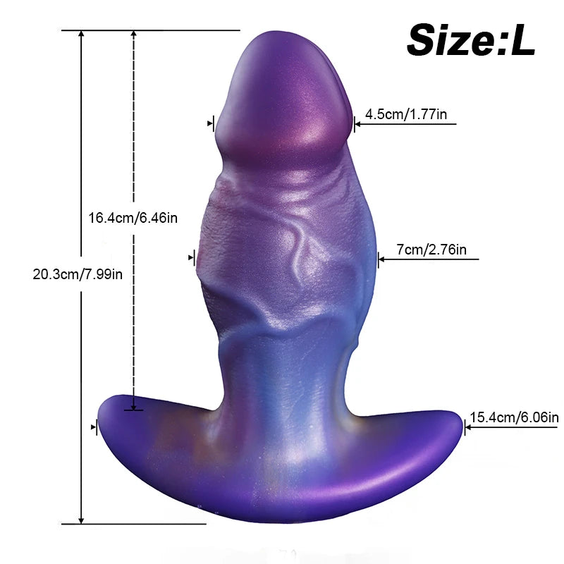 Zane Prism 5.79in Colorful Monk Lifelike Big Fantasy Anal Toy