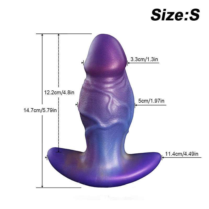Zane Prism 5.79in Colorful Monk Lifelike Big Fantasy Anal Toy