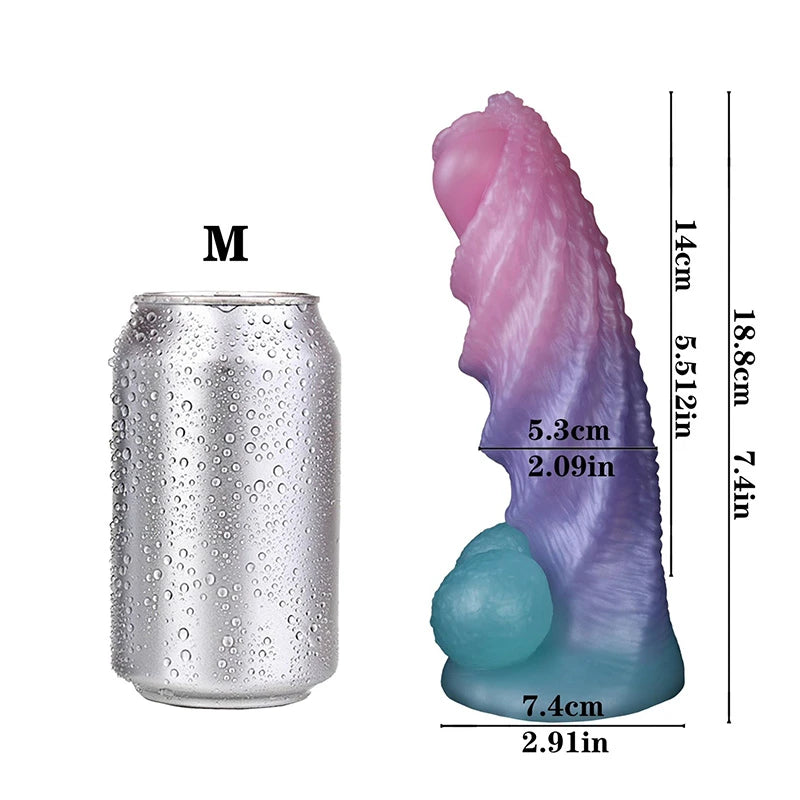 Darius Ridge 5.91in Concave & Convex Penis Tight Monster Fantasy Dildos