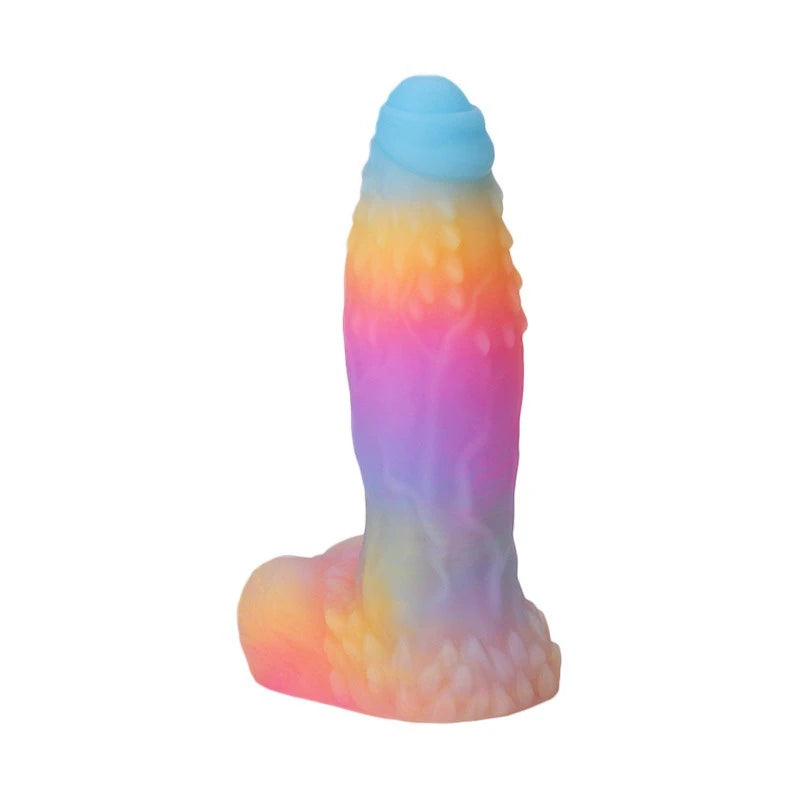 Orin Aurora 5.83in Colorful Luminous Silicone Cheap Fantasy Dildos