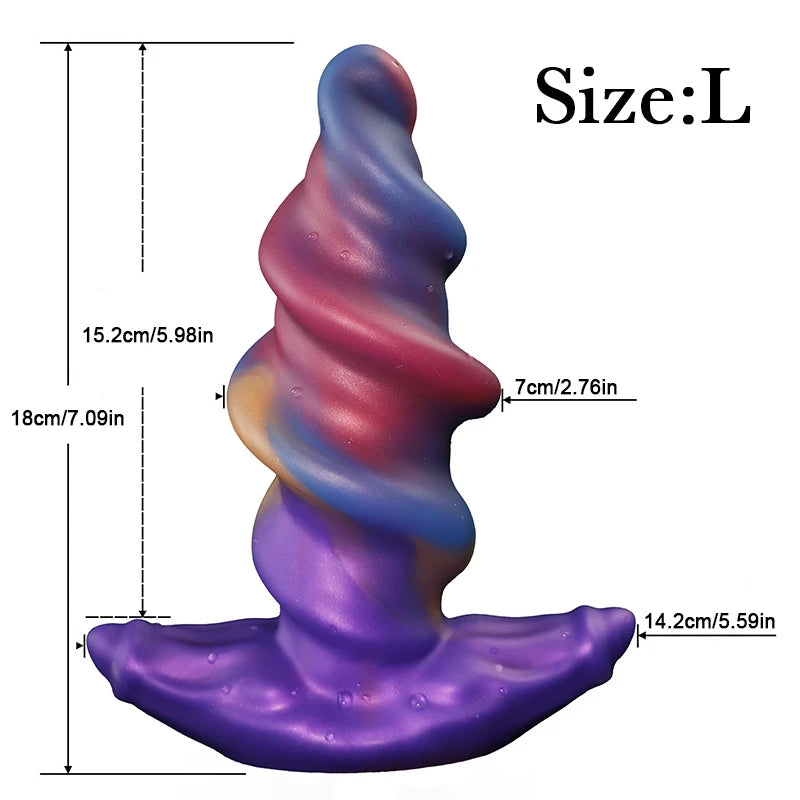 Kyre Spike 5.39in Ecstasy Nails Jiggly Adult Fantasy Anal Toys