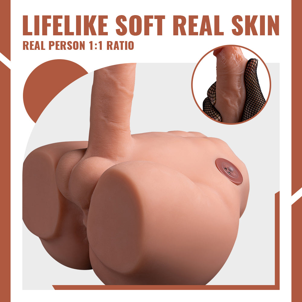 Peel 5.29LB with Thrusting & Vibrating Dildo Male Sex Doll [Us Stock]