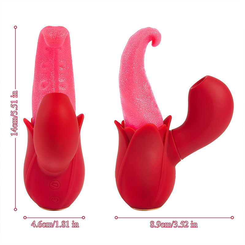 Realistic Tongue Rabbit Vibrator 10 Modes of Licking
