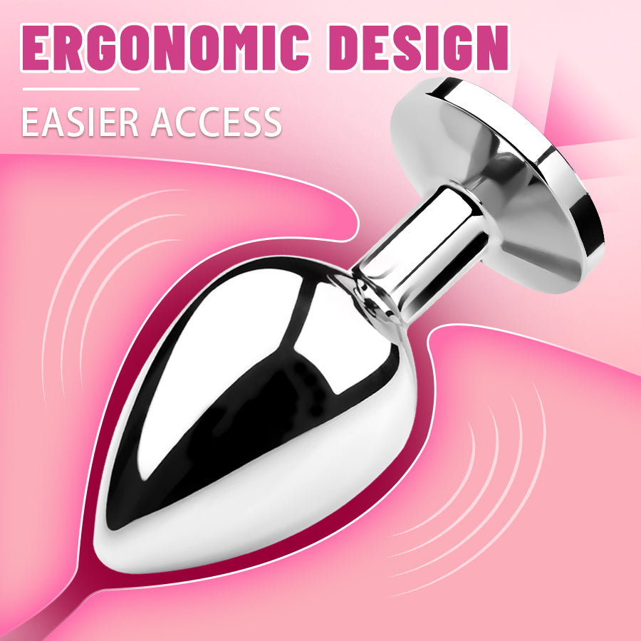 3 Pcs Luxury Jewelry Design SM Stainless Anal Butt Plug