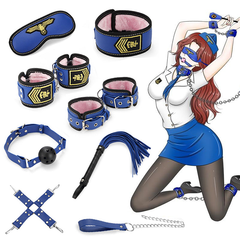 BDSM Beginner Role Play Toy, Sex Bondage Kits 8 Pcs