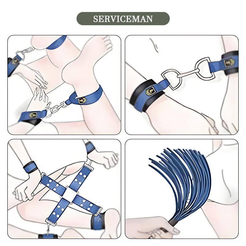 BDSM Beginner Role Play Toy, Sex Bondage Kits 8 Pcs