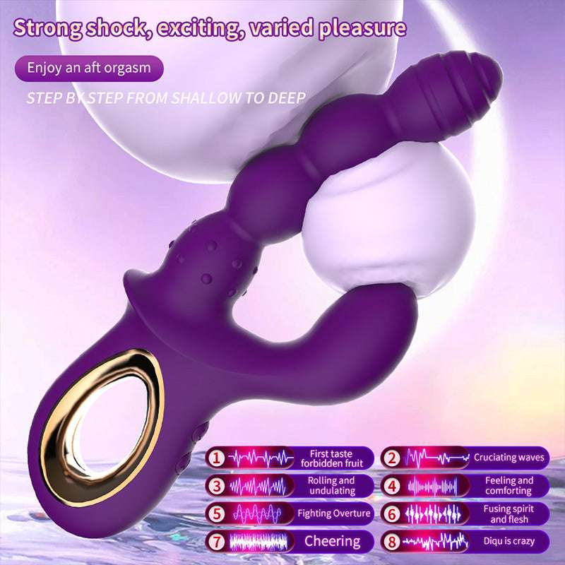 Dual-Head Bead Vibrator, 12-Speed Vibration