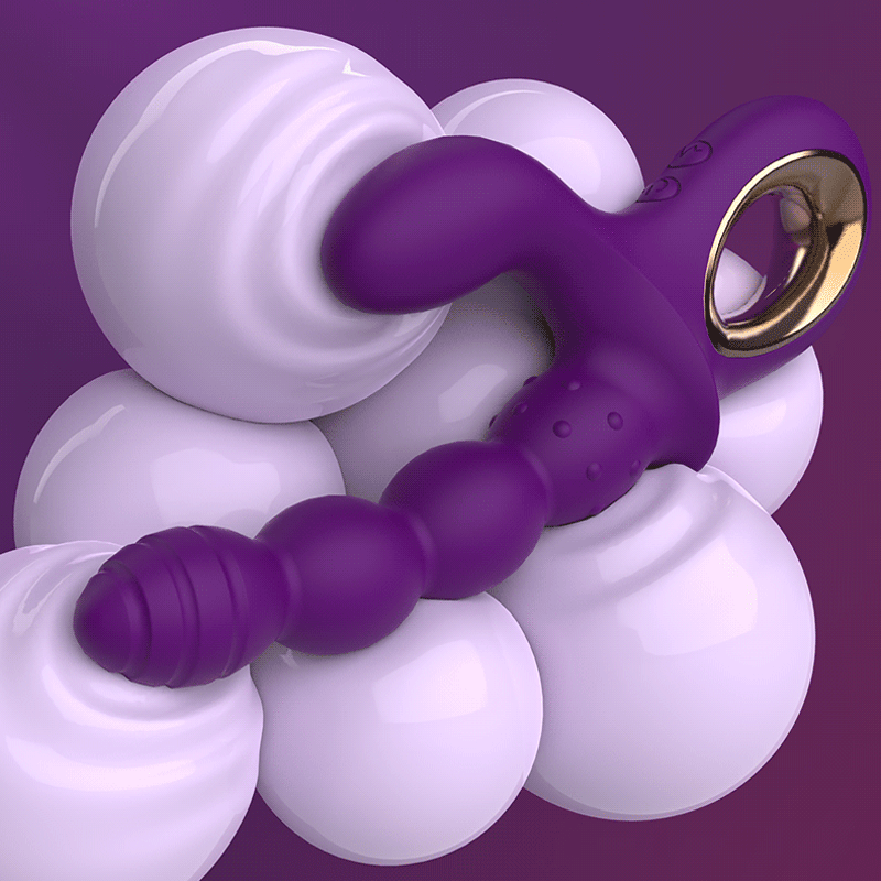 Dual-Head Bead Vibrator, 12-Speed Vibration