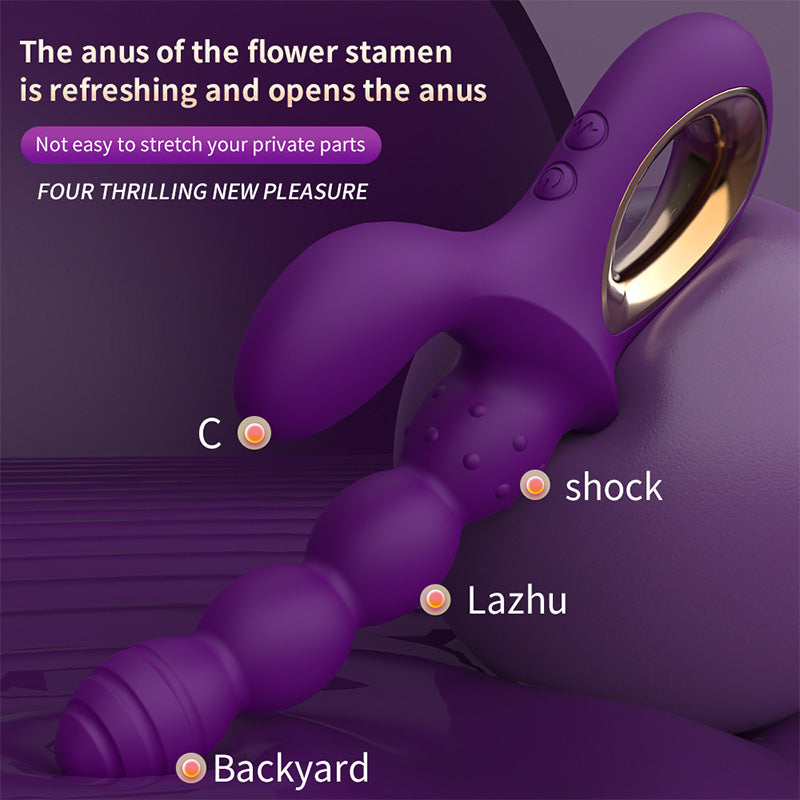 Dual-Head Bead Vibrator, 12-Speed Vibration