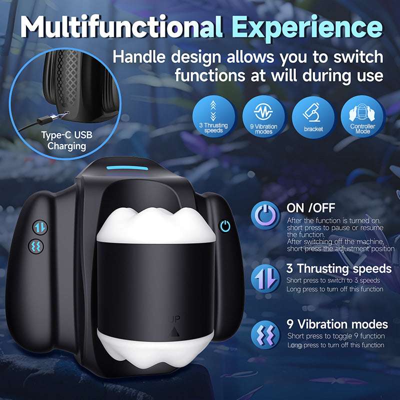 Ultimate APP Remote Control Masturbator - Hands-Free Design with Phone Holder