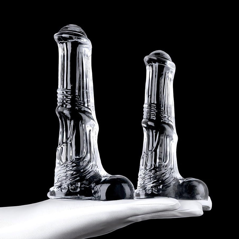 Realistic Transparent Wearable Horse Dildo Penis Sheath