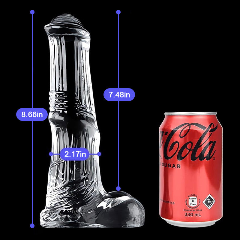 Realistic Transparent Wearable Horse Dildo Penis Sheath