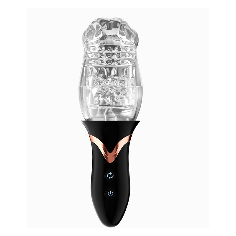 10 Rotating & 10 Vibrating Automatic Male Masturbator